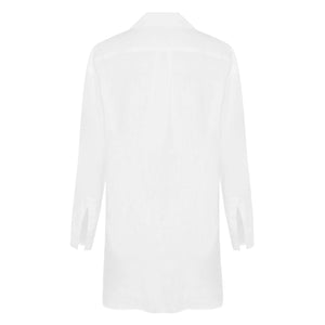 Aloe Vera-Infused Italian Linen Shirt, White