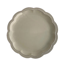 Load image into Gallery viewer, Ceramic scalloped main dinner plate - cream, Puglia, Italy