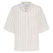 Load image into Gallery viewer, Italian Linen Summer Short-Sleeve Shirt, Stripe