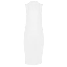 Load image into Gallery viewer, Aloe Vera-Infused Italian Linen Summer Silhouette Dress, White