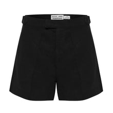 Load image into Gallery viewer, Aloe Vera-Infused Italian Linen Summer Tailored shorts, Black
