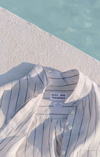 Load image into Gallery viewer, Italian Linen Summer Short-Sleeve Shirt, Stripe