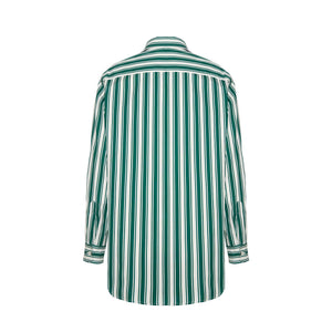 Agnelli shirt, green stripe