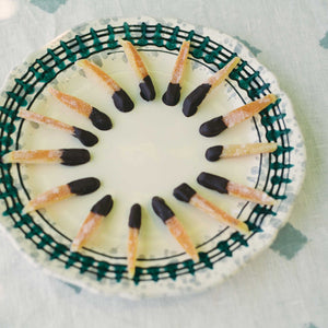 Perosa ceramic dinner plate, Puglia, Italy - LOW STOCK