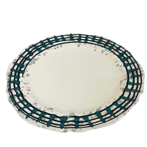 Perosa ceramic dinner plate, Puglia, Italy - LOW STOCK