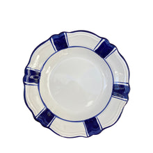 Load image into Gallery viewer, Ceramic pasta bowl - blue stripe, Puglia, Italy