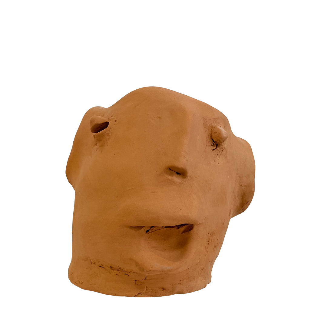 Ceramic Head Sculpture, Terracotta, Puglia, Italy - Angelo