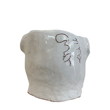 Load image into Gallery viewer, Ceramic Head Sculpture, White, Puglia, Italy - Enzo