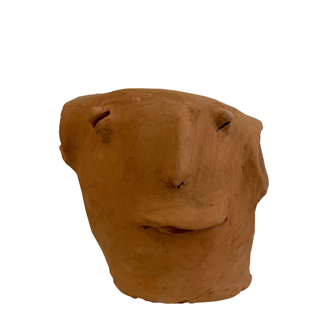 Ceramic Head Sculpture, Terracotta, Puglia, Italy - Francesco