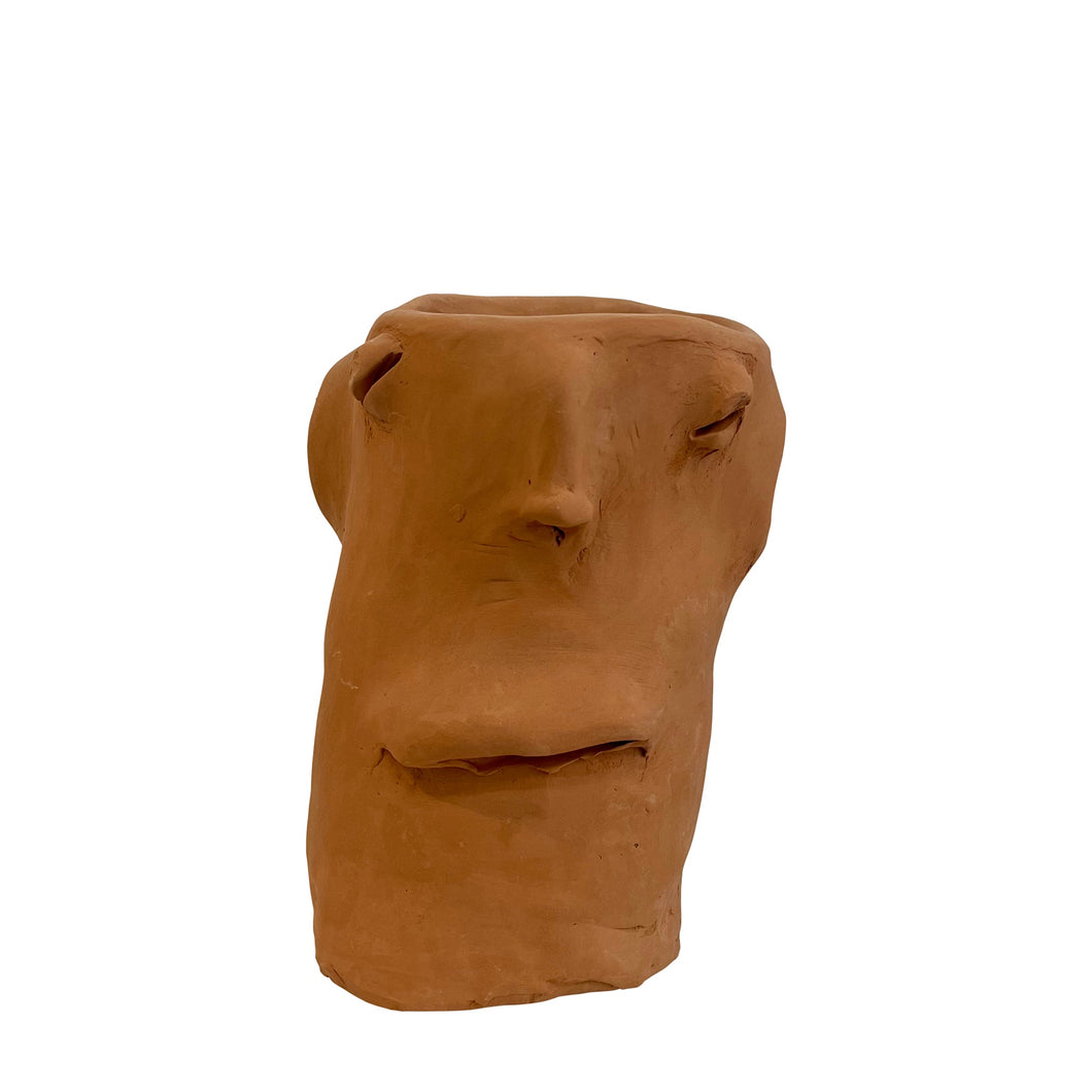 Ceramic Head Sculpture, Terracotta, Puglia, Italy - Mario