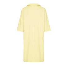 Load image into Gallery viewer, Ischia shirt dress with gold anchor buttons, limone