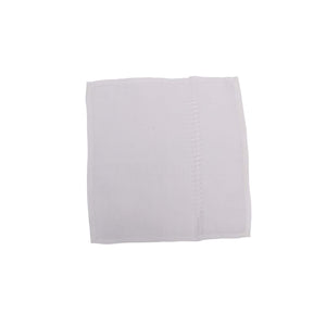 Loom-woven linen napkins QTY 4 white, Puglia, Italy