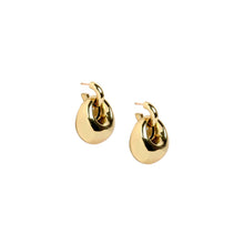 Load image into Gallery viewer, LOUISE OLSEN X ALEX AND TRAHANAS Marella hoop earrings, brass