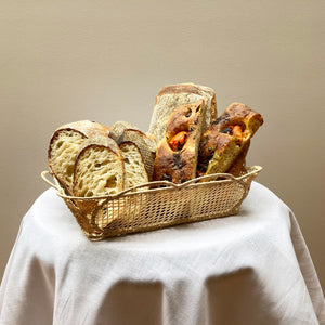 Woven Raffia Bread Basket, Rettangolo  - Ischia, Italy