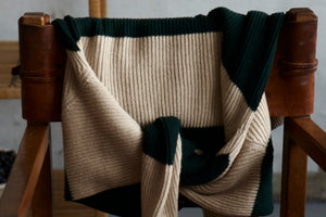 SARA LANZI X ALEX AND TRAHANAS knit jumper - green and cream stripe