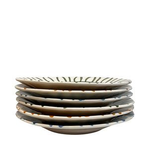 Sole ceramic main plate, Olive - Puglia, Italy