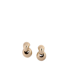 Load image into Gallery viewer, LO X ALEX AND TRAHANAS Chifferi double-link hoop earrings, gold-tone
