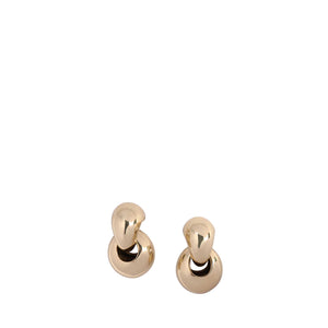 LO X ALEX AND TRAHANAS Chifferi double-link hoop earrings, gold-tone