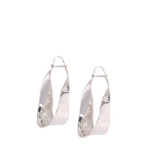 Load image into Gallery viewer, LOUISE OLSEN X ALEX AND TRAHANAS Silver Large Olive Leaf Earrings