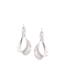 Load image into Gallery viewer, LO X ALEX AND TRAHANAS Silver Large Olive Leaf Earrings