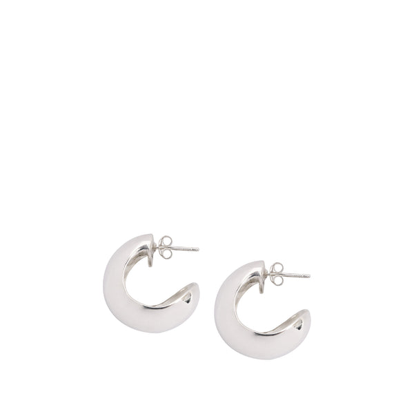 LOUISE OLSEN X ALEX AND TRAHANAS Silver Chifferi hoop earrings - small